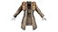 Fur Padded Winter Coat With Mittens
