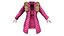 Fur Padded Winter Coat With Mittens
