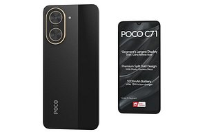 Xiaomi Poco C71 Black Low Poly 3D model