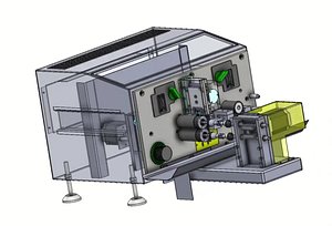 3D model Wire Stripping Machine for High-Speed Cable Processing and Harness Assembly 3D CAD Model