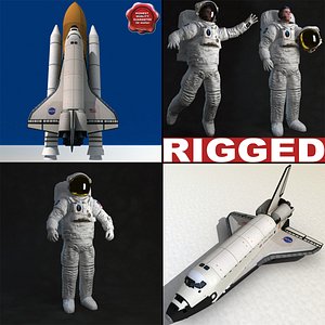 3d model space shuttle