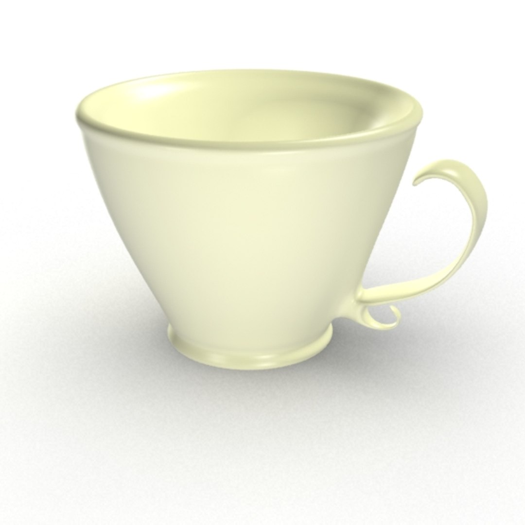 3d Model Victorian Tea Cup