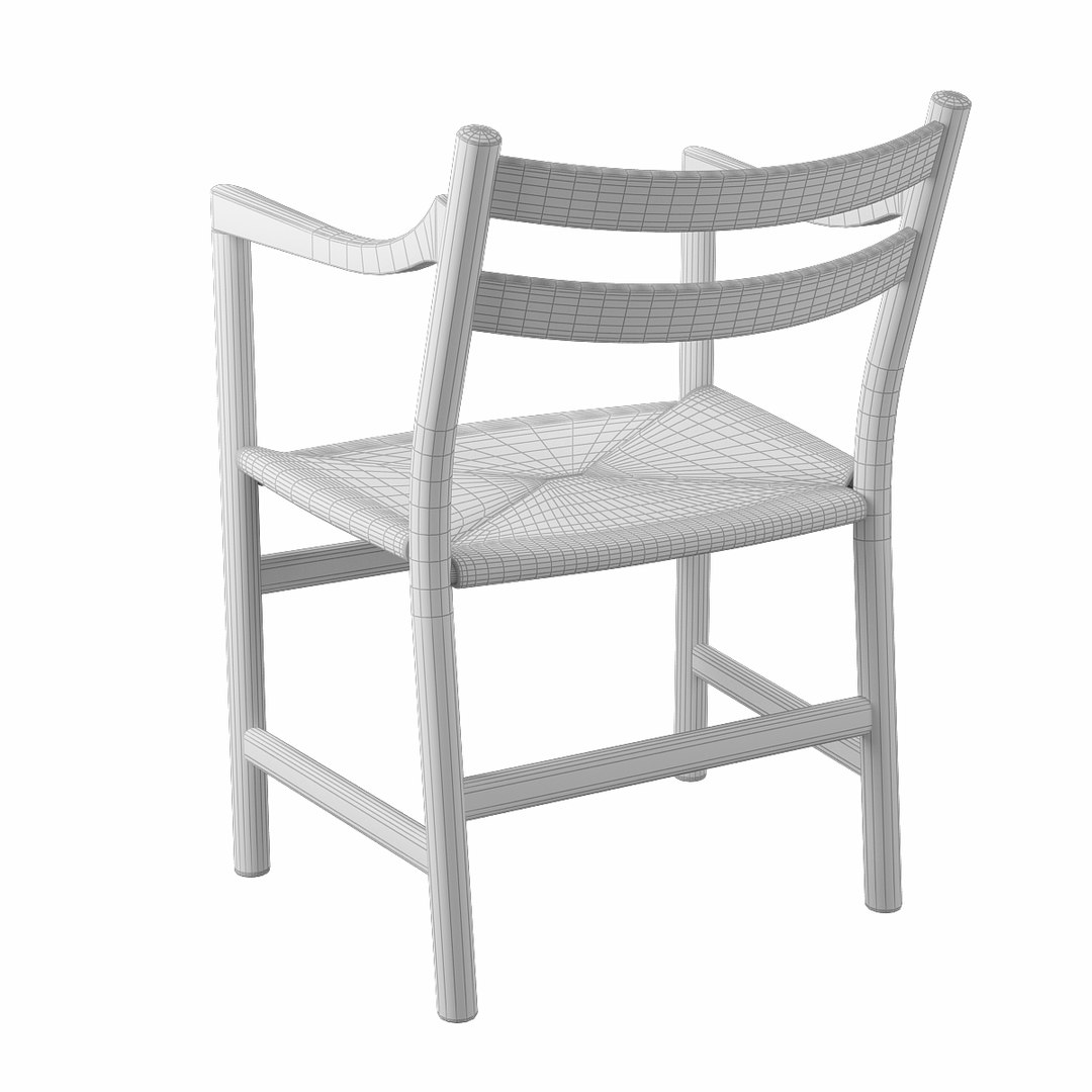 3d chair hans j wegner