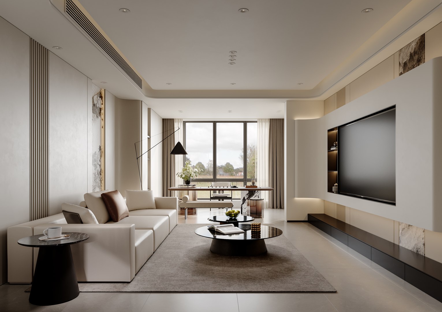 Modern living room dining room 3D model https://p.turbosquid.com/ts-thumb/7s/rMTVJo/Q4/0_view03/jpg/1763022122/1920x1080/fit_q87/323c7a17c636e6d94ea814c35c3c1180b0b3b820/0_view03.jpg
