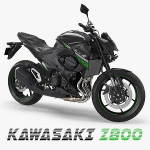 3D kawasaki z800 2016 green