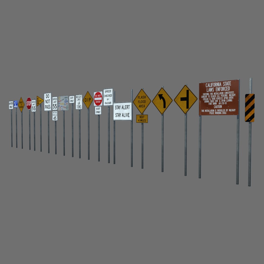 3ds Max Limit Signs
