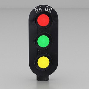 CTC Dwarf Railroad Signal 3D model