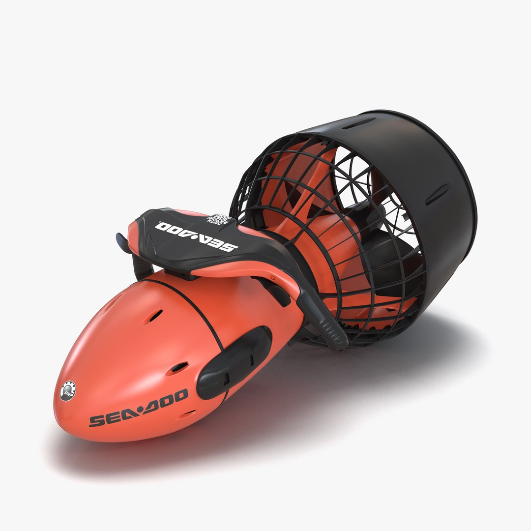 Diver Propulsion Vehicle Sea-Doo Red 3D Model 3D model preview
