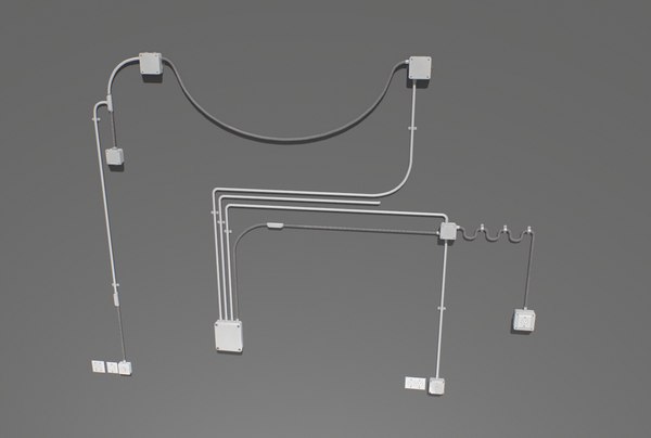 3d electric wire model