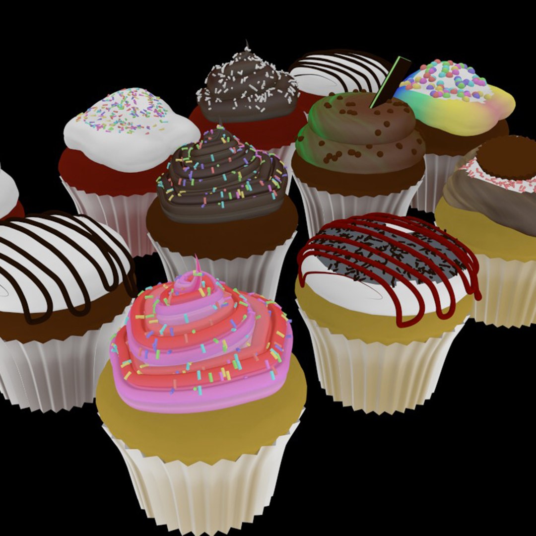 cinema4d dozen cupcakes
