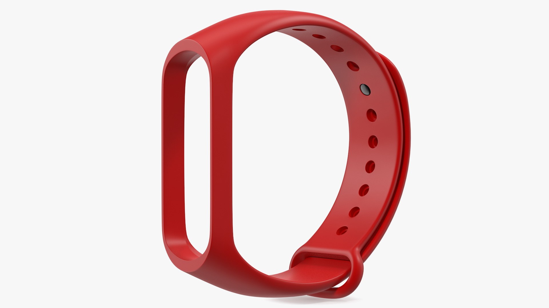 Silicone Strap for Fitness Tracker 3D model preview