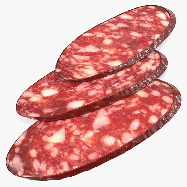 modelo 3d Rebanadas de salami - TurboSquid 2185656