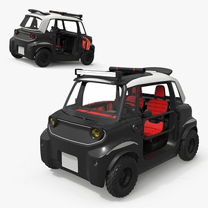 Street Art Offroad Microcar Black Rigged