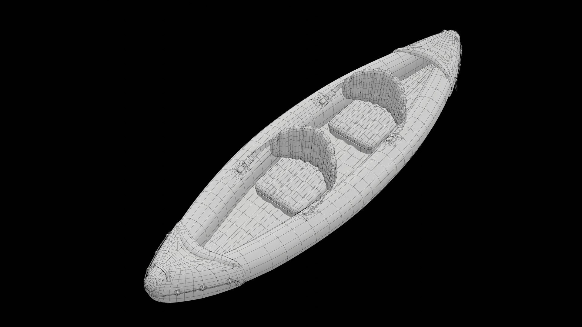 3D INTEX Explorer K2 Inflatable Kayak - TurboSquid 2325444