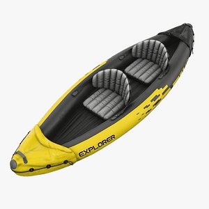3D INTEX Explorer K2 Inflatable Kayak