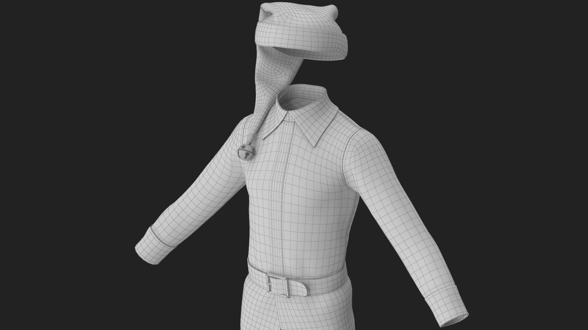 Christmas Elf Costume with Bells Male 3D model https://p.turbosquid.com/ts-thumb/7t/CdEK4g/GC/wireframe_10/jpg/1754975813/1920x1080/fit_q87/bfabbd380faa88f760ac38c3626d87687c95930d/wireframe_10.jpg