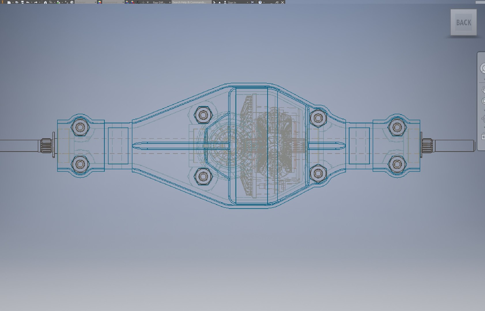 3D Car Rear Differential Housing - TurboSquid 1938434