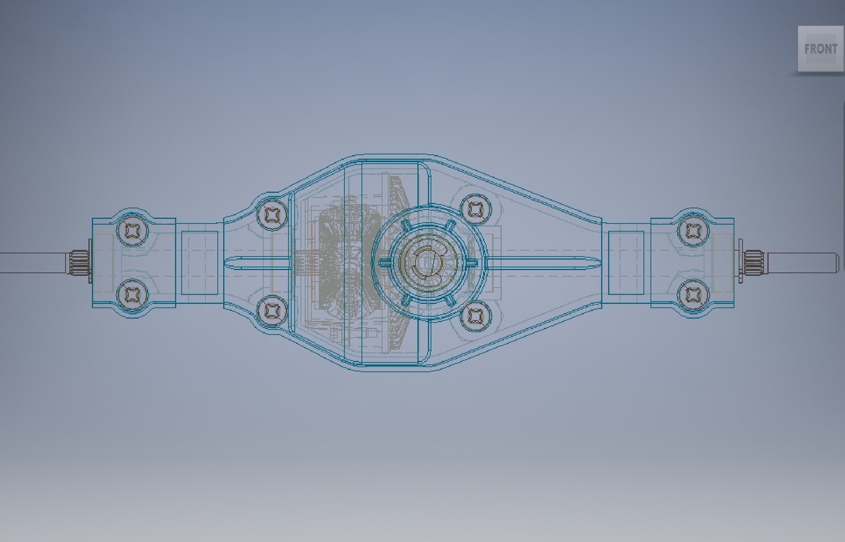 3D Car Rear Differential Housing - TurboSquid 1938434