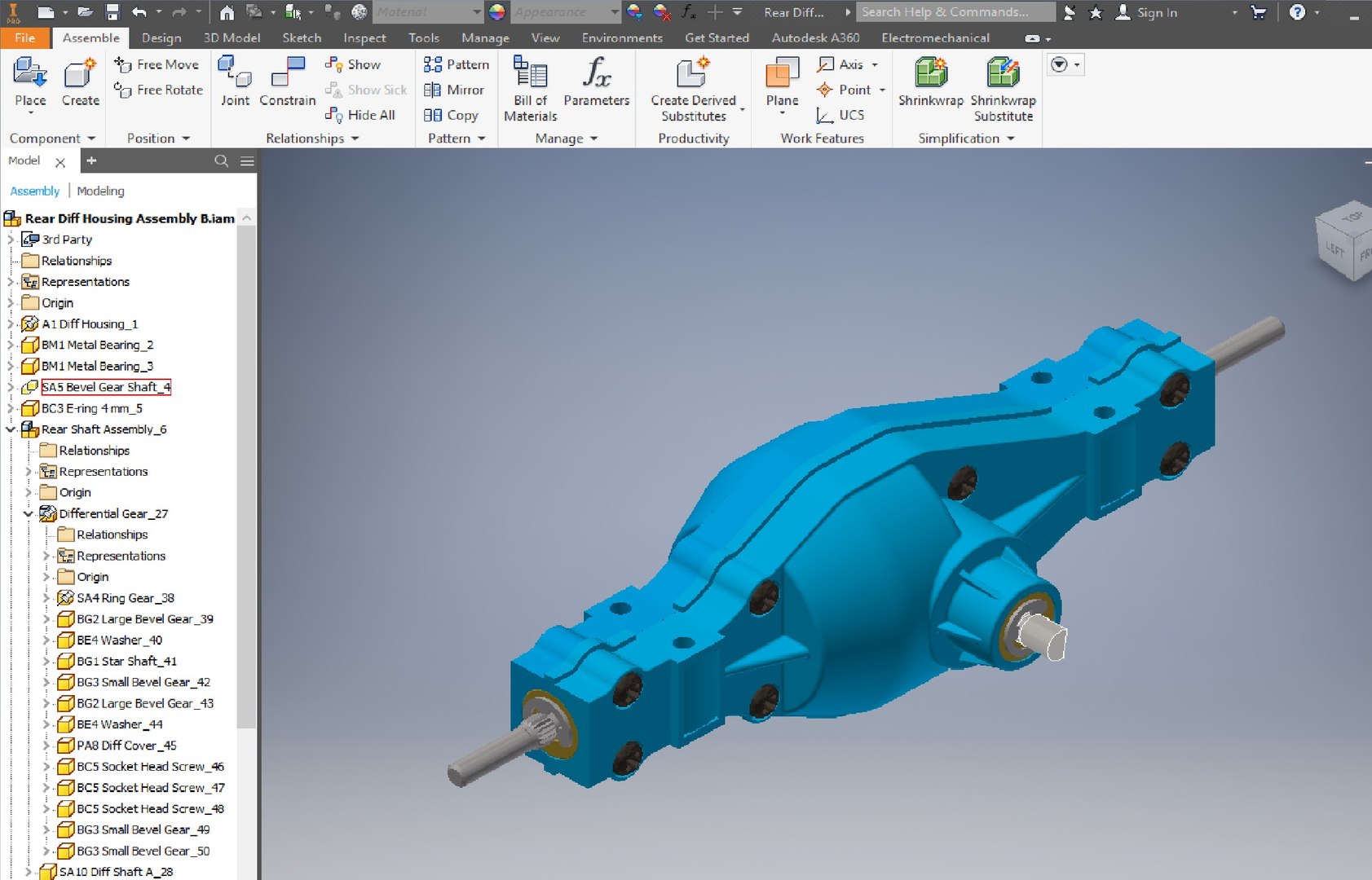 3D Car Rear Differential Housing - TurboSquid 1938434