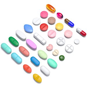 pills medical medicine 3D model