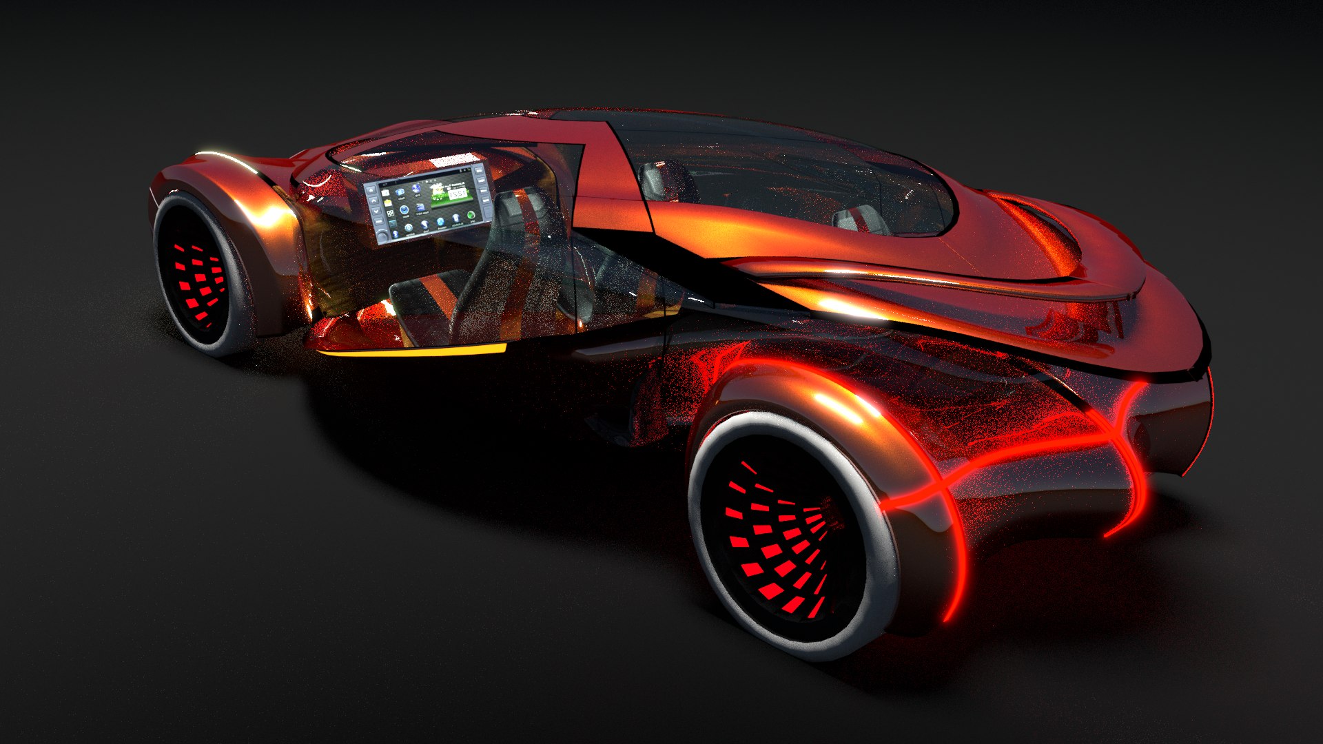 CONCEPT GLASS CAR S2 3D Model - TurboSquid 1852084