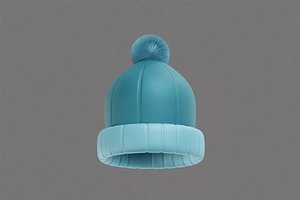 3D Winter Hat Cartoon 01 model