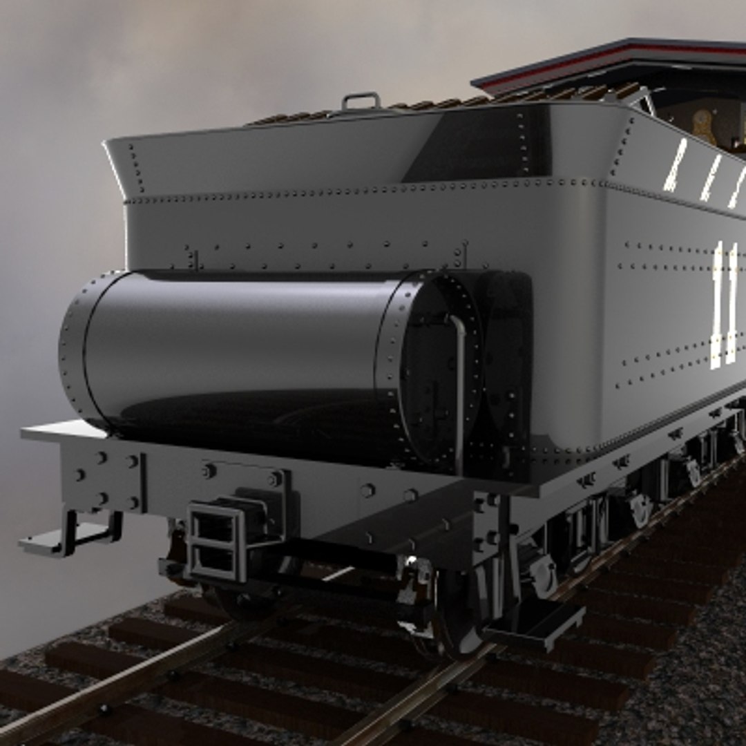 Locomotive Baldwin 2-6-0 Freight 3d Model