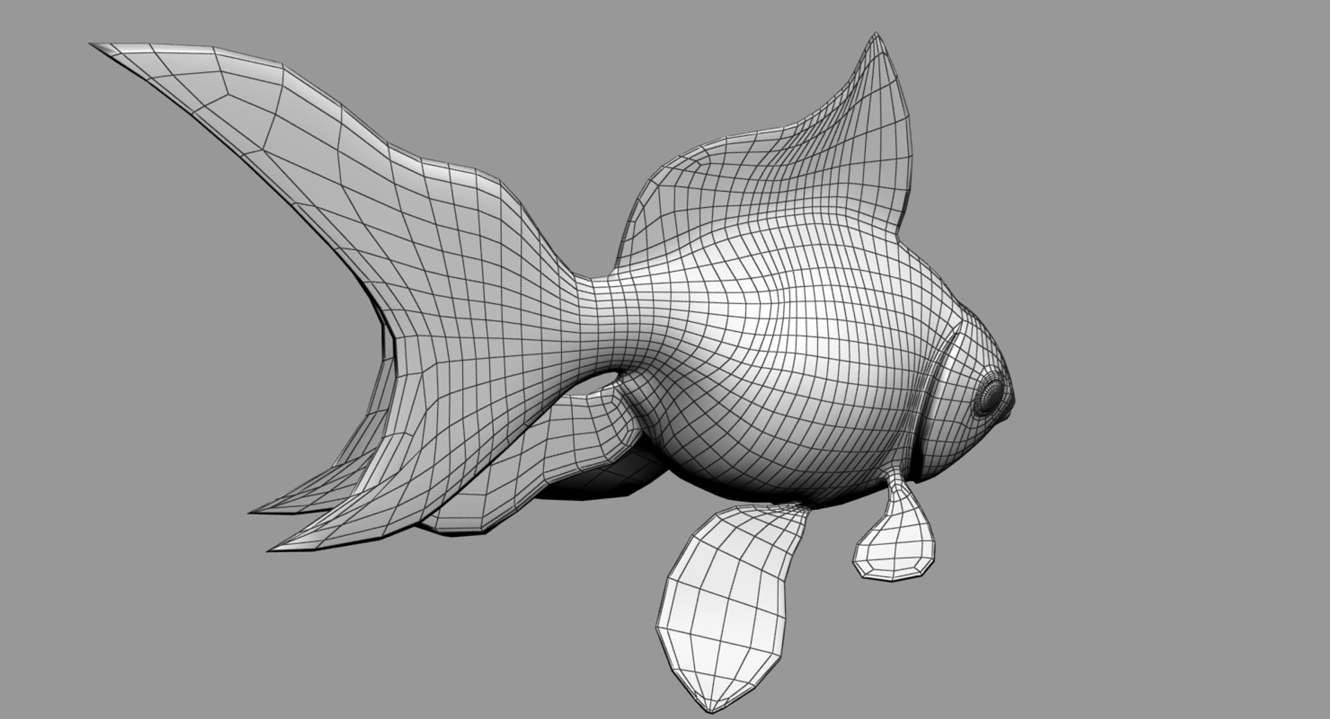 3D Gold Fish - TurboSquid 1196279