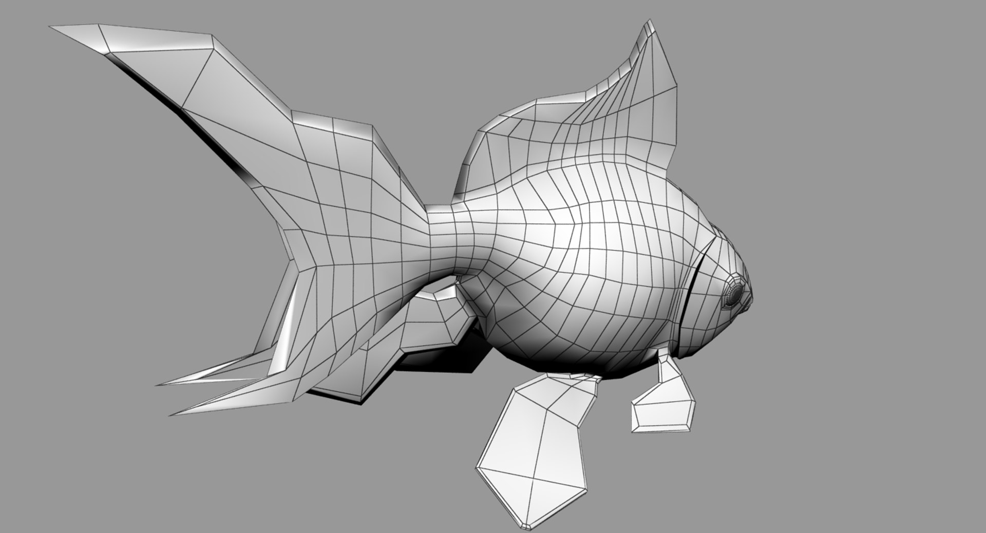 3D Gold Fish - TurboSquid 1196279