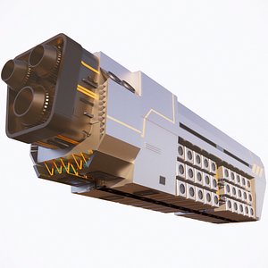 Sci-fi Airship 002 model
