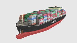 Container Ship Low poly