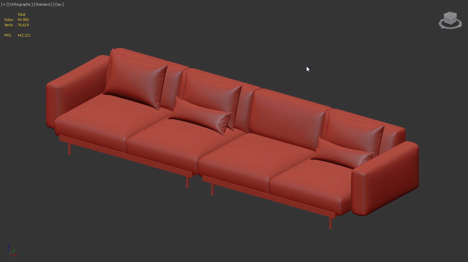 Situ Seater Sofa D Model Turbosquid