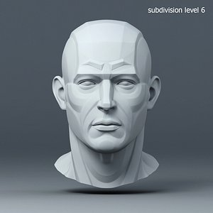 male head model