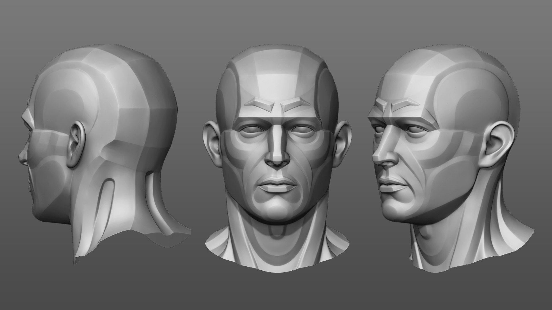 Male Head Model - TurboSquid 1244978