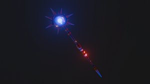 LOWPOLY MAGIC STAFF model