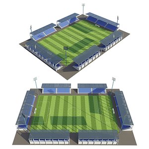 3D Soccer Football Field model