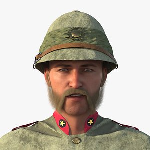 3D model Steampunk Soldier Rigged Animated Low-poly