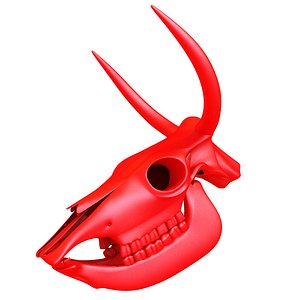 3D Print Models - Cow Skull