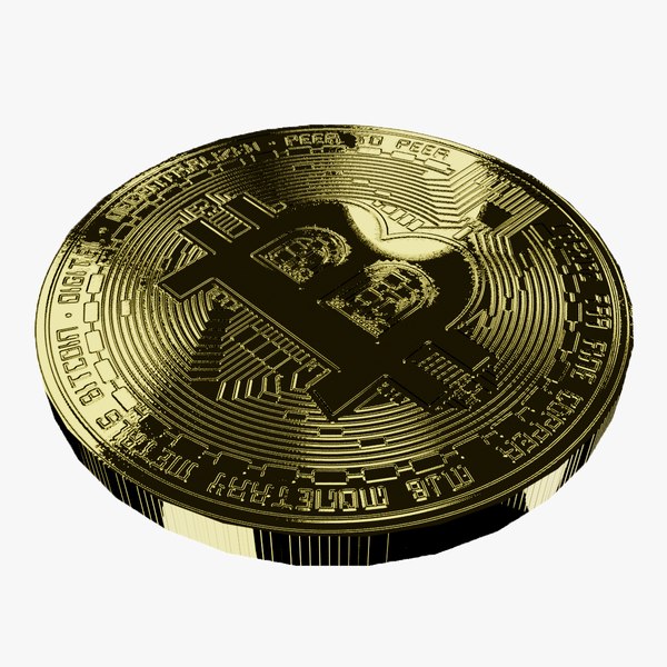 btc bitcoin 3D model