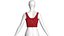 Soutien-gorge en dentelle rubis pour filles