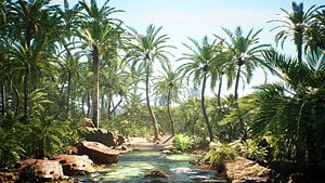 3D Desert Oasis   41 Assets