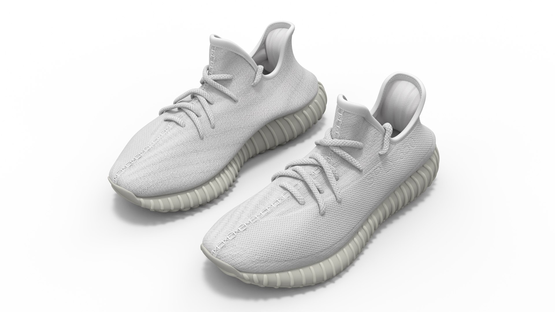 Sneakers Yeeze Boost 350 White 3D model preview