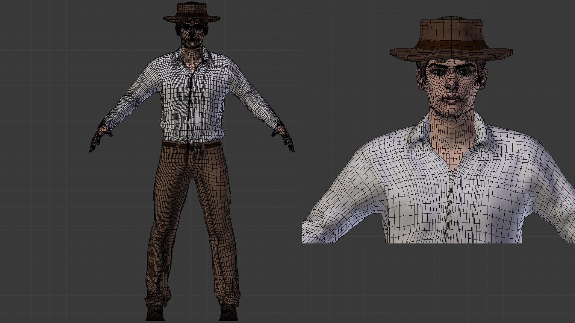 3D Model Ready Cowboy Character - - TurboSquid 1167575