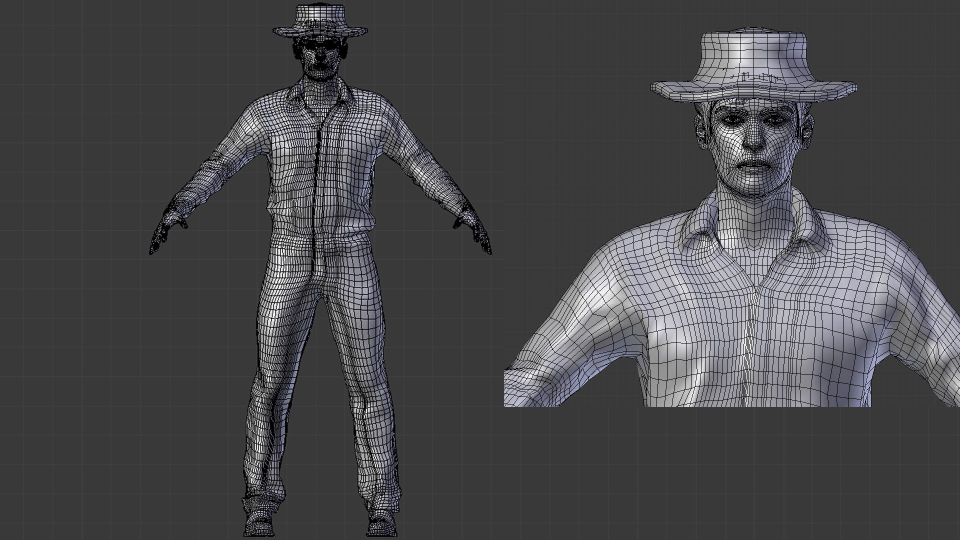 3D Model Ready Cowboy Character - - TurboSquid 1167575