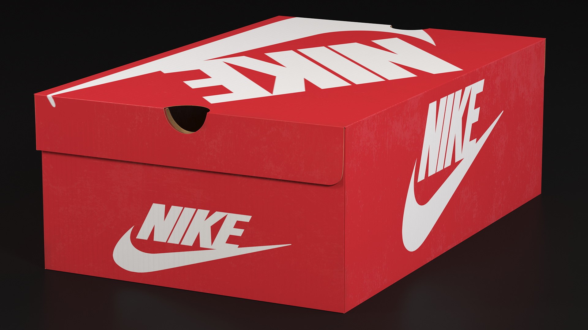 Nike Carton Shoe Box Closed 3D model - TurboSquid 2011345