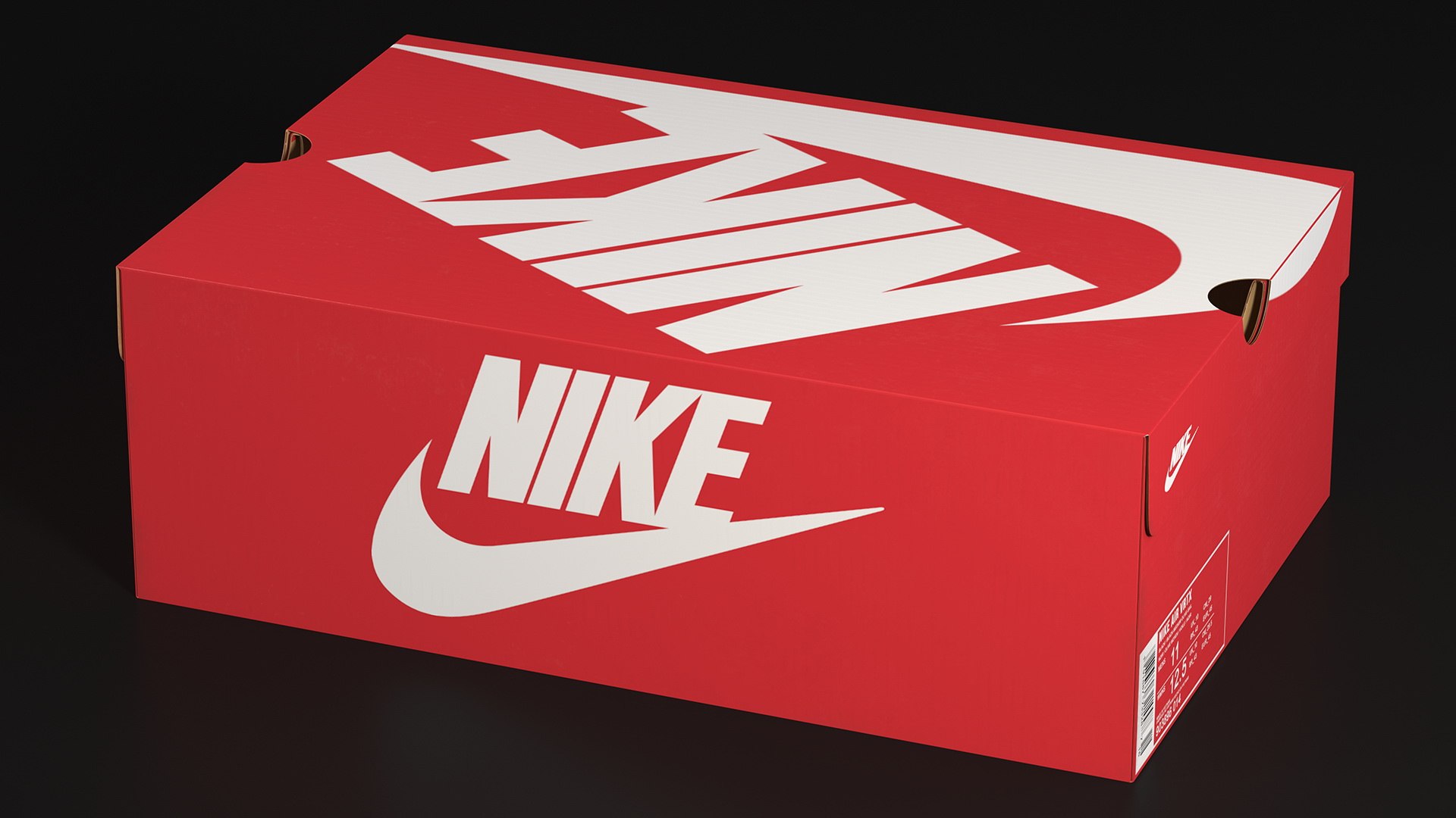 Nike Carton Shoe Box Closed 3D model - TurboSquid 2011345