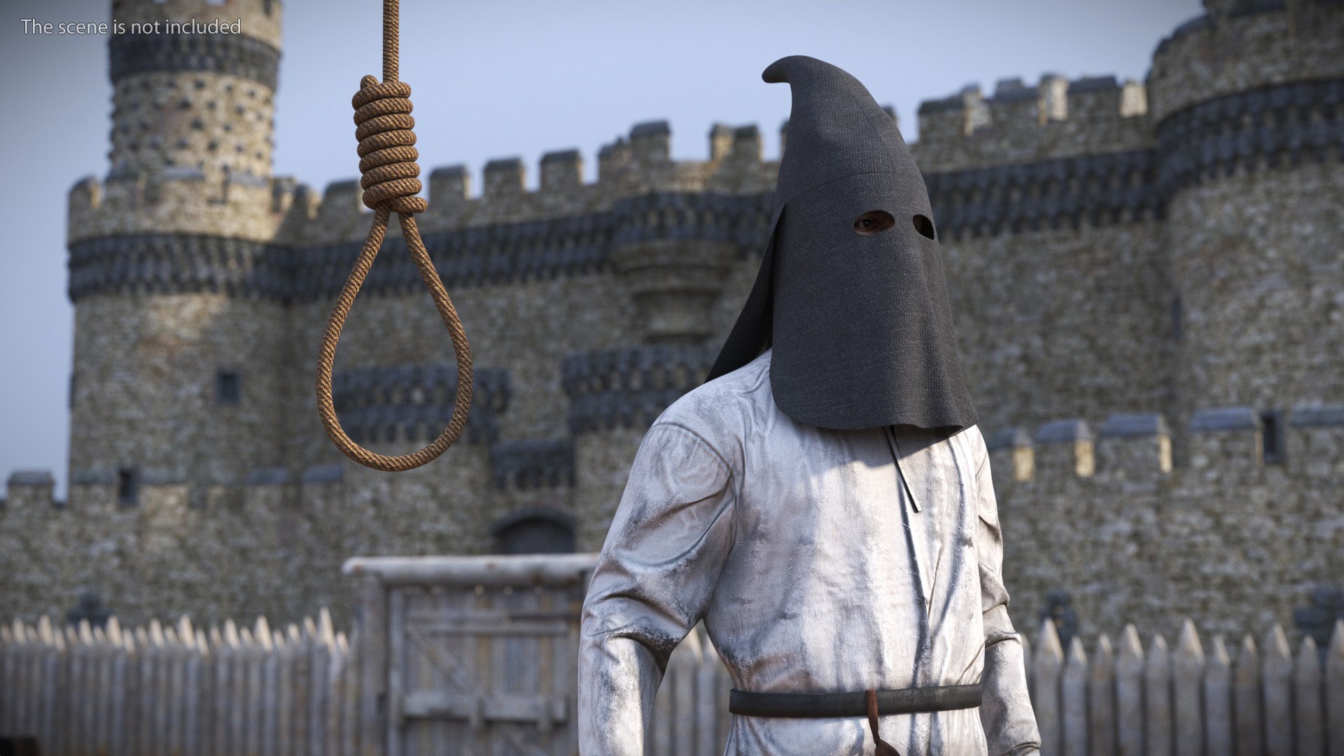Executioner Cloth Mask On Head 3D Model - TurboSquid 2435048
