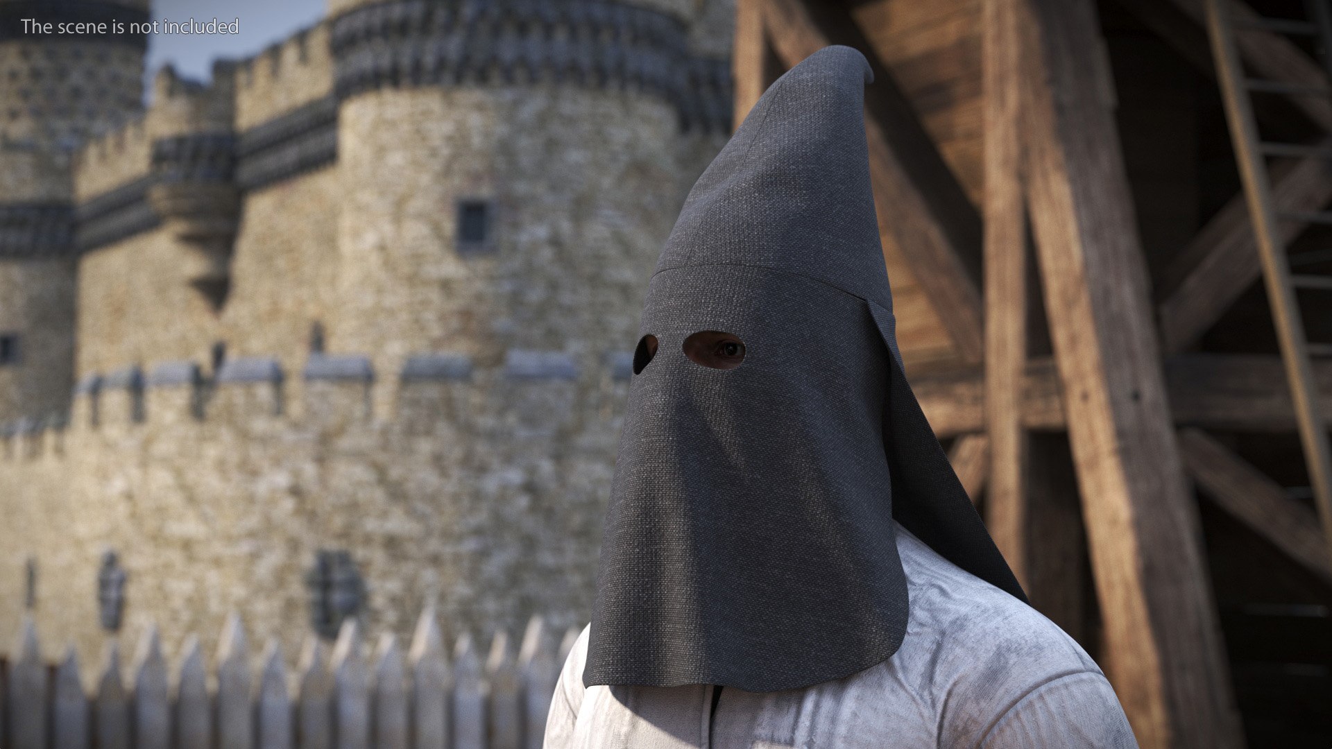 Executioner Cloth Mask On Head 3D Model - TurboSquid 2435048