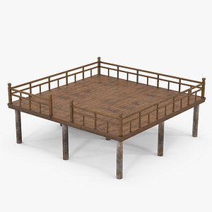 Wooden Garden Deck Platform