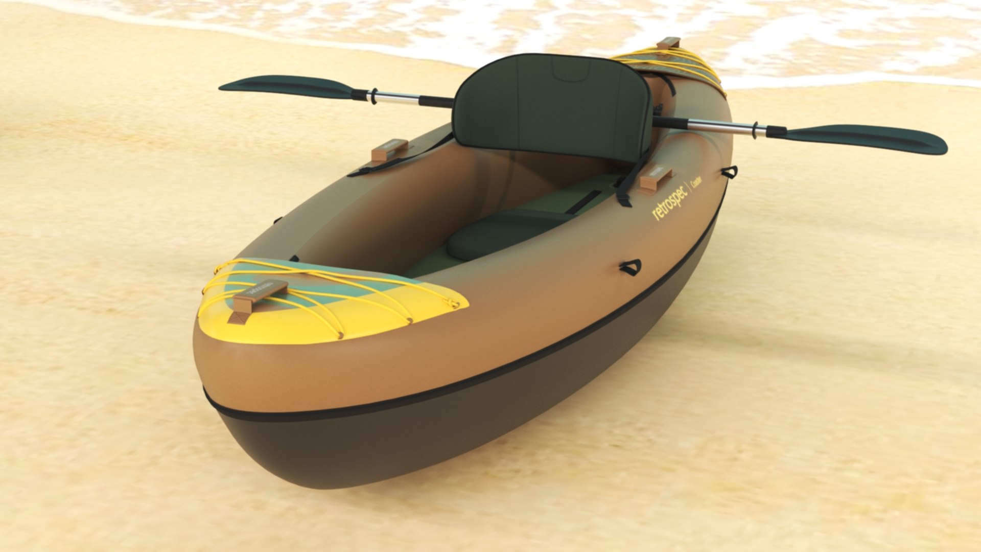 Retrospec Coaster Single And Tandem Inflatable Kayak 3D Model ...